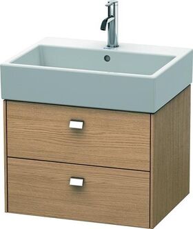 Duravit Waschtischunterbau BRIOSO Griffe chr 442x584x459mm europ. eiche