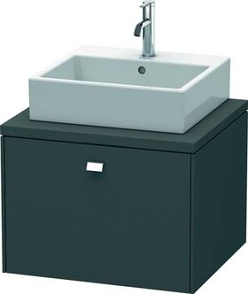 Duravit Konsolenunterschrank BRIOSO Griff chrom 442x620x550mm graphit matt