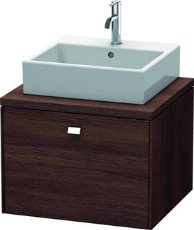 Duravit Konsolenunterschrank BRIOSO Gri chrom 442x620x550mm kastanie dunkel