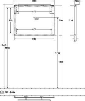 V&B Spiegel MORE TO SEE 1000x750x50/130mm