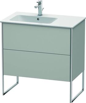 Duravit Waschtischunterbau XSQUARE 832x810x478mm Be links betongrau matt