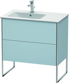 Duravit Waschtischunterbau XSQUARE 832x810x478mm Be li lichtblau seidenmatt