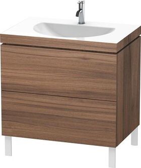 Duravit Möbelwaschtisch DARLING NEW 800x540mm o ÜL 1 Hahnloch nussbaum natur