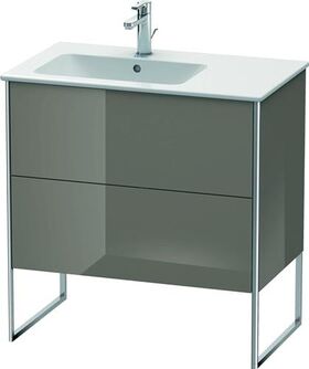 Duravit Waschtischunterbau XSQUARE 832x810x478mm Be li fla grey hochglanz