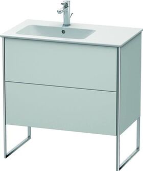 Duravit Waschtischunterbau XSQUARE 832x810x478mm Be links weiß seidenmatt