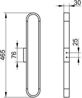 Keuco Handtuchhalter EDITION 300 für 6 Gästehandtücher vc