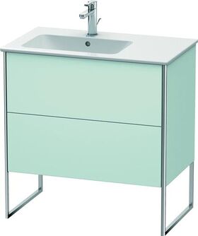 Duravit Waschtischunterbau XSQUARE 832x810x478mm Be links lichtblau matt