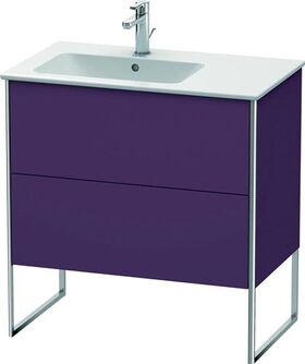 Duravit Waschtischunterbau XSQUARE 832x810x478mm Be li aubergine seidenmatt