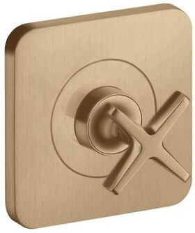 Abstelllventil AXOR CITTERIO E Unterputz 12x12 brushed bronze