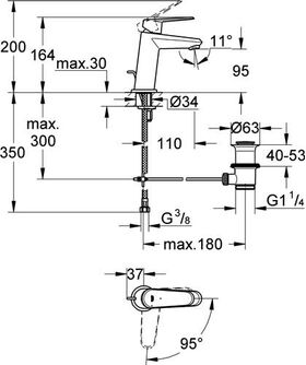 Grohe EH-WTbatt EURODISC C 1/2Zoll S-Size chr