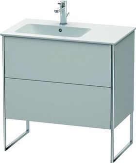 Duravit Waschtischunterbau XSQUARE 832x810x478mm Be li No weiß seidenmatt