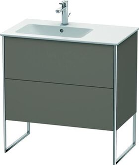 Duravit Waschtischunterbau XSQUARE 832x810x478mm Be li fla grey seidenmatt