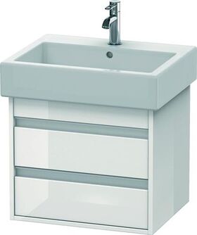 Duravit Waschtischunterbau Ketho 440x550x410mm weiß hochglanz