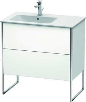 Duravit Waschtischunterbau XSQUARE 832x810x478mm, Becken links weiß matt