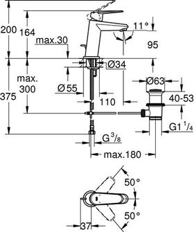 Grohe EH-WTbatt EURODISC C 1/2Zoll S-Size ZAG chr