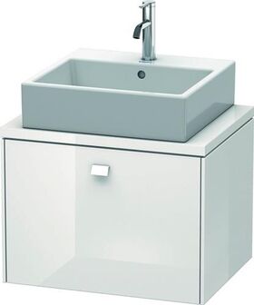 Duravit Konsolenunterschrank BRIOSO Griff chrom 442x620x480mm basalt matt