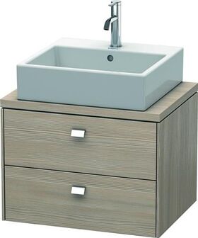 Duravit Konsolenunterschrank BRIOSO Griffe chrom 442x620x480mm pine silver