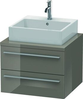 Duravit Konsolenunterschrank X-LARGE 440x600x548mm flannel grey hochglanz