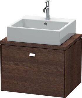 Duravit Konsolenunterschrank BRIOSO Gri chrom 442x620x480mm kastanie dunkel