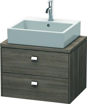 Duravit Konsolenunterschrank BRIOSO Griffe chrom 442x620x480mm pine terra