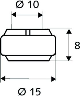 Schell Klemmring komplett 3/8Zollx10mm, für Quetschverschraubung