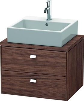 Duravit Konsolenunterschrank BRIOSO Griffe chr 442x620x480mm nussbaum dunkel