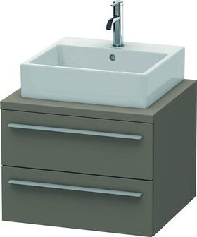 Duravit Konsolenunterschrank X-LARGE 440x600x548mm flannel grey seidenmatt