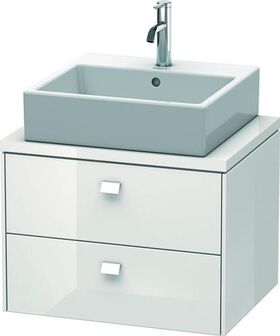 Duravit Konsolenunterschrank BRIOSO Griffe Frontfarbe 442x620x480mm we hgl