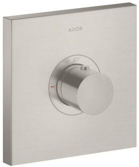 Thermostat SQUARE AXOR SHOWERSOLUTIONS Highflow Unterputz stainless steel optic