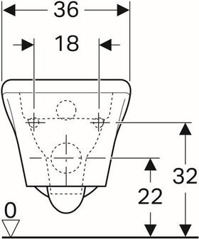 Geberit Wand-Tiefspül-WC MYDAY Rimfree, geschlossene Form weiß KT