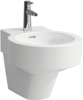 Laufen Wandbidet VAL mit Überlauf, 1 Hahnloch-Ausführung weiß