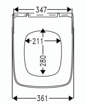 Hamberger WC-Sitz Makira mit Edelstahl-Bügelscharnier B0302Y weiß