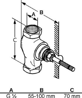 Kludi Unterputzventil Baus. 1 - Vormontage DN 15 G-anschl G 1/