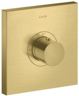 Thermostat SQUARE AXOR SHOWERSOLUTIONS Highflow, Unterputz brushed brass