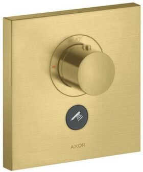 Thermostat SQUARE AXOR SHOWERSOLUTIONS Highflow UP f 1 Verbr u 1Abgang bru bra.