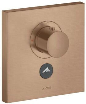 Thermostat SQUARE AXOR SHOWERSOLUTIONS Highflow UP f 1 Verbr u 1Abgang bru red