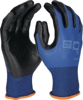 Handschuh SPIKE Gr.8 blau/schwarz EN 388/EN 407 PSA II PRO FIT - VPE: 12