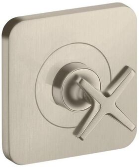 Abstelllventil AXOR CITTERIO E Unterputz 12x12 brushed nickel