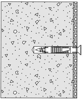 Hewi Befestigungsmaterial 950 Wandstütz-/Klappgriff f Beton (C20/C25)