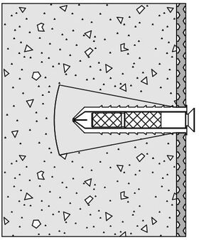 Hewi Befestigungsmaterial 801/805 Klappsitz für Porenbeton (P2)