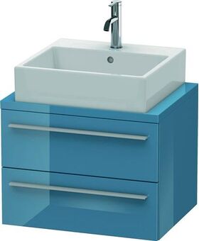 Duravit Konsolenunterschrank X-LARGE 440x600x478mm stone blue hochglanz