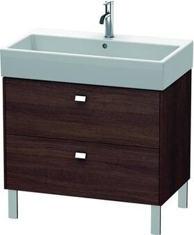 Duravit Waschtischunterbau BRIOSO Griffe chr 570x784x459mm kastanie dunkel