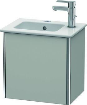 Duravit Waschtischunterbau XSQUARE 400x410x289mm Türansch re betongrau matt