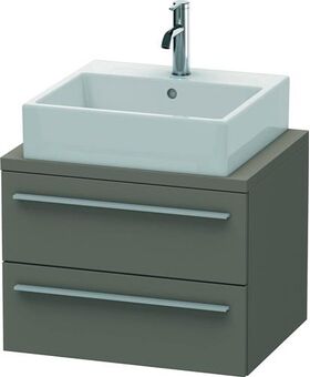 Duravit Konsolenunterschrank X-LARGE 440x600x478mm flannel grey seidenmatt