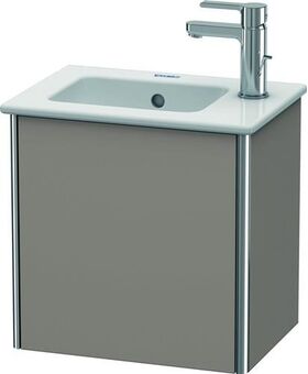 Duravit Waschtischunterbau XSQUARE 400x410x289mm Türansch links basalt matt