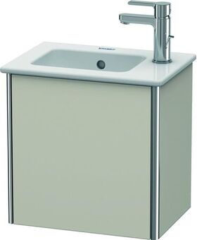 Duravit Waschtischunterbau XSQUARE 400x410x289mm Türansch links taupe matt