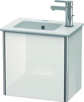 Duravit Waschtischunterbau XSQUARE 400x410x289mm Türansch li weiß hochglanz