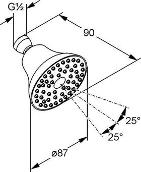 Kludi Kopfbrause A-QA DN 15 chr