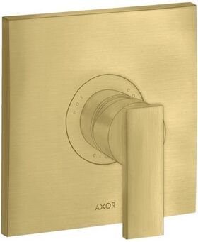 Einhebel-Brausemischer AXOR CITTERIO DN 15, Unterputz brushed brass