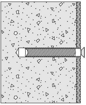 Hewi Befestigungsmaterial 950 Wandstütz-/Klappgriff f Beton (C20/C25)